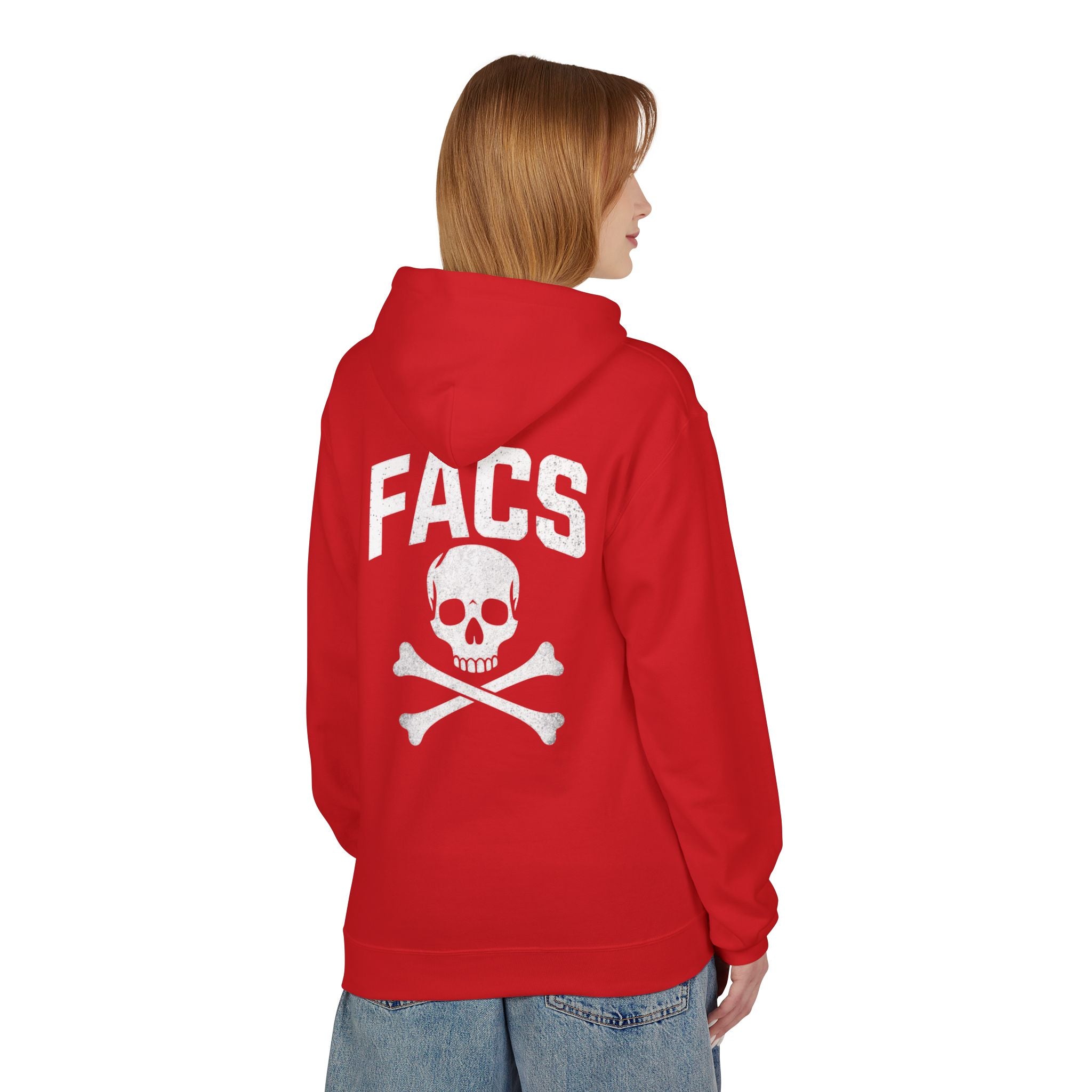 Crafty Skull Hoodie — Retro 'Crafty' Chest Logo with Faded Skull & Crossbones Back