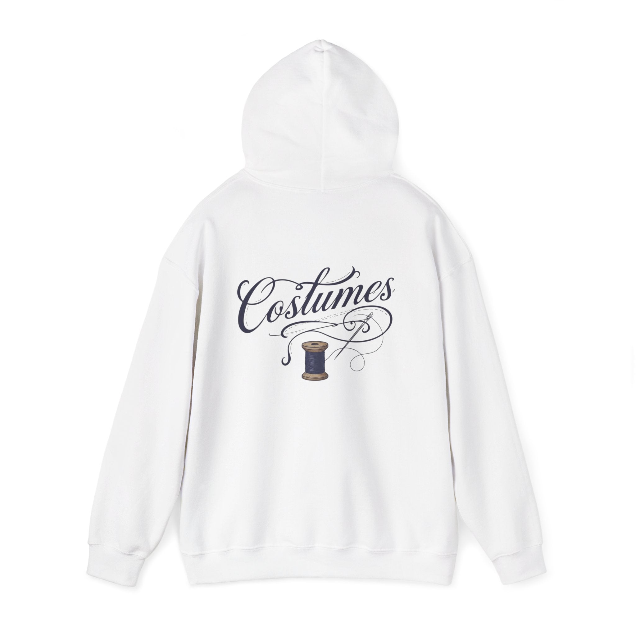 Costumes Hoodie — Vintage Sewing Thread Script Pullover