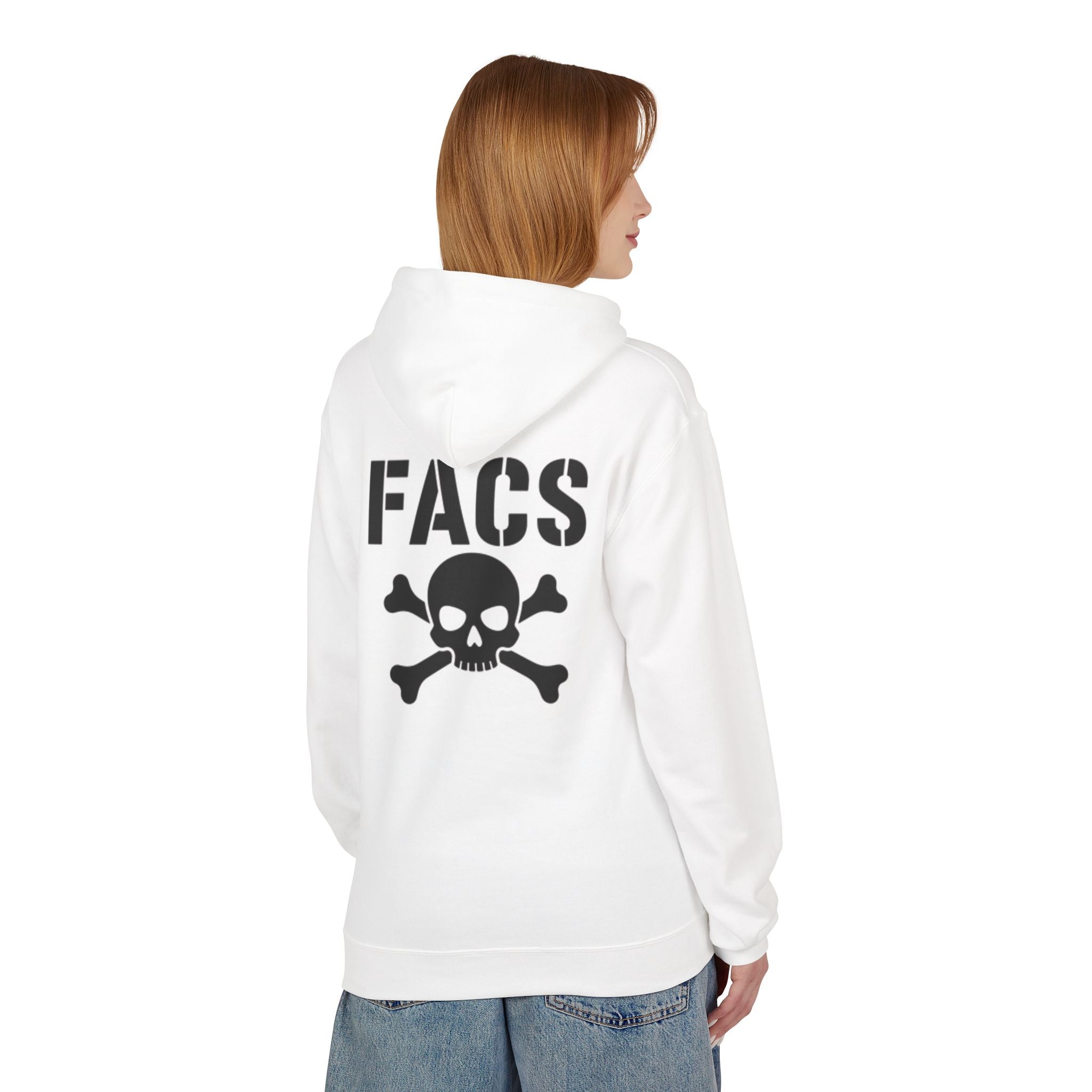 Crafty Skull Hoodie — Retro 'Crafty' Chest Logo with Faded Skull & Crossbones Back