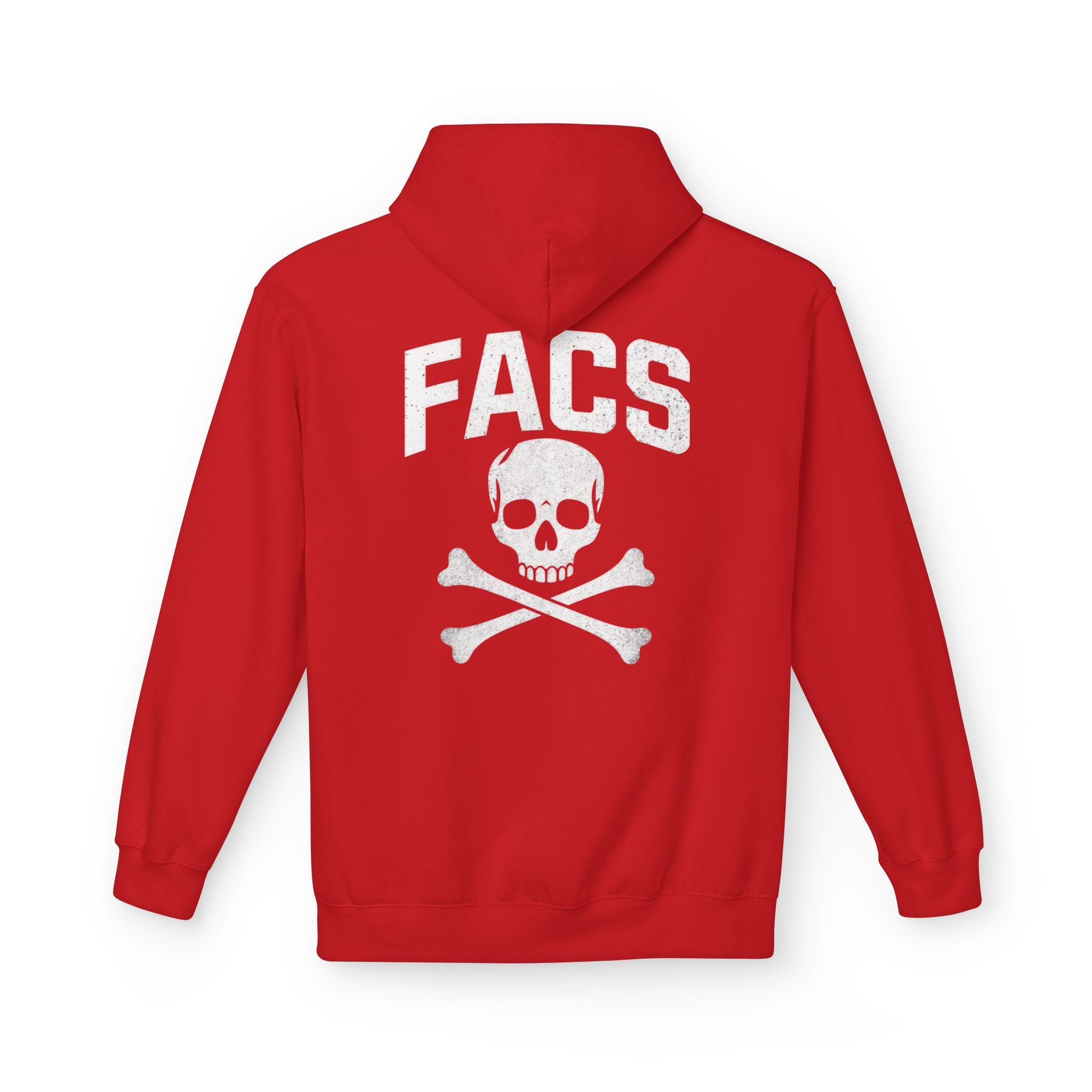 Crafty Skull Hoodie — Retro 'Crafty' Chest Logo with Faded Skull & Crossbones Back