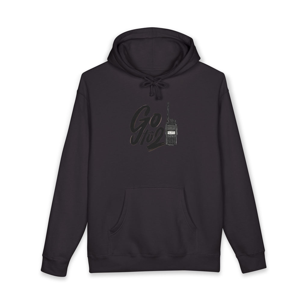 Go to 2 Radio Graphic Hoodie | director chair back